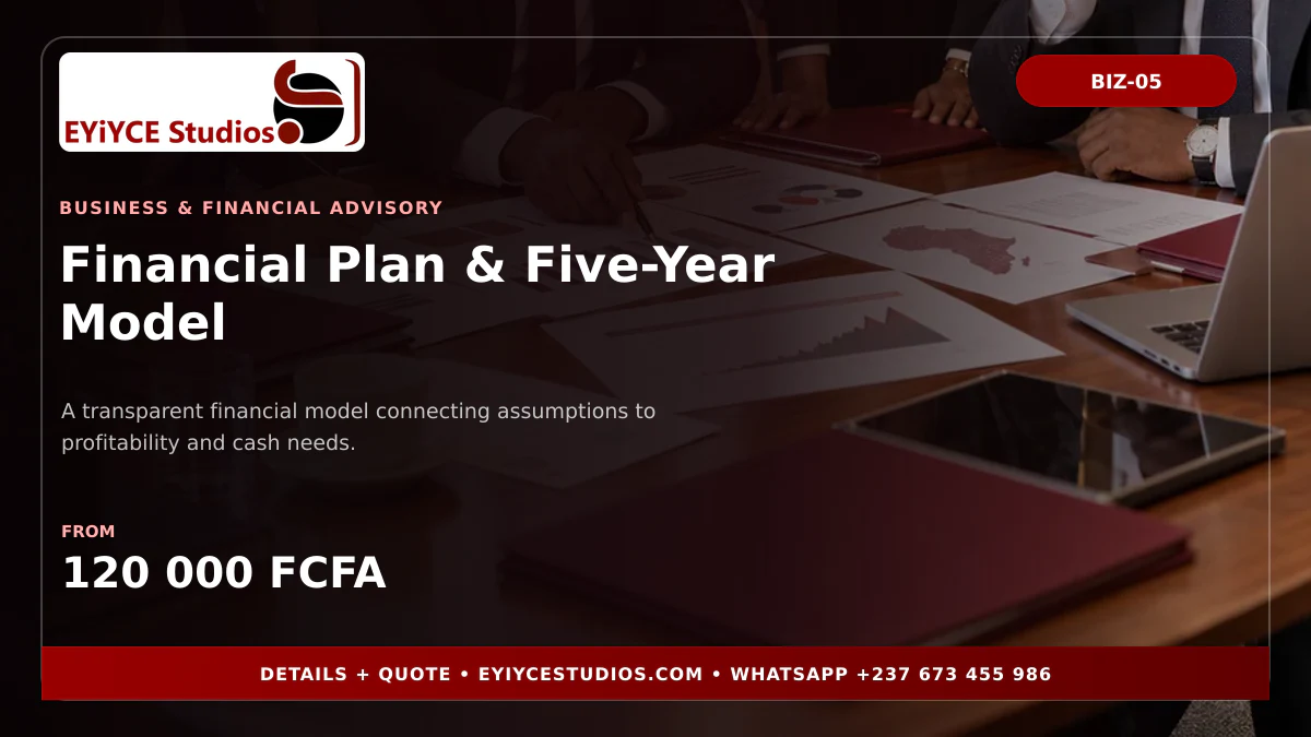 Financial Plan & Five-Year Model pricing graphic