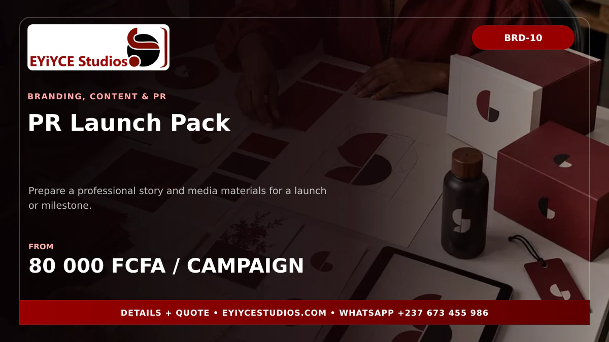 PR Launch Pack pricing banner