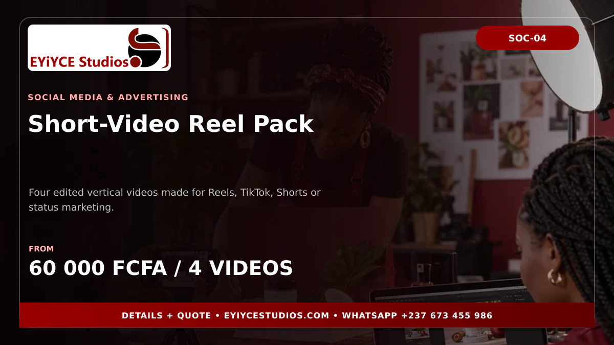 Short-Video Reel Pack pricing banner