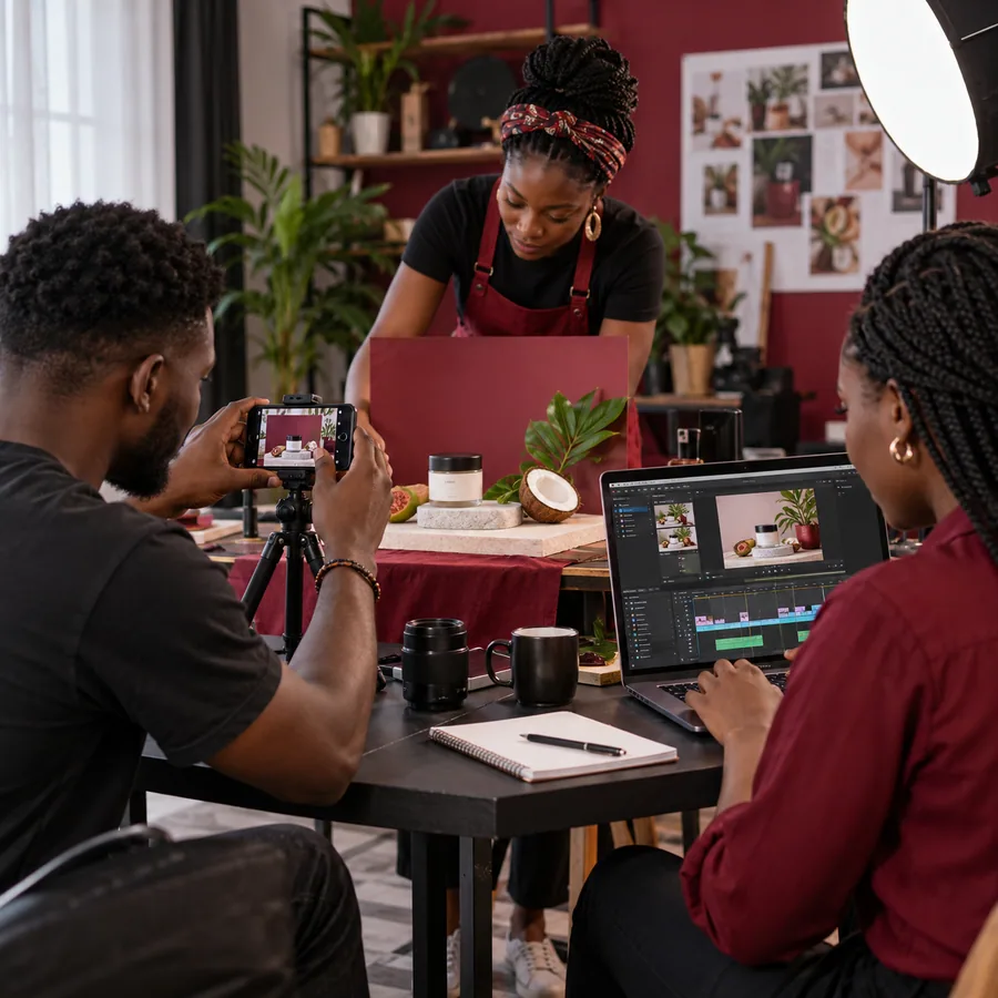 Social media content production at Eyiyce Studios